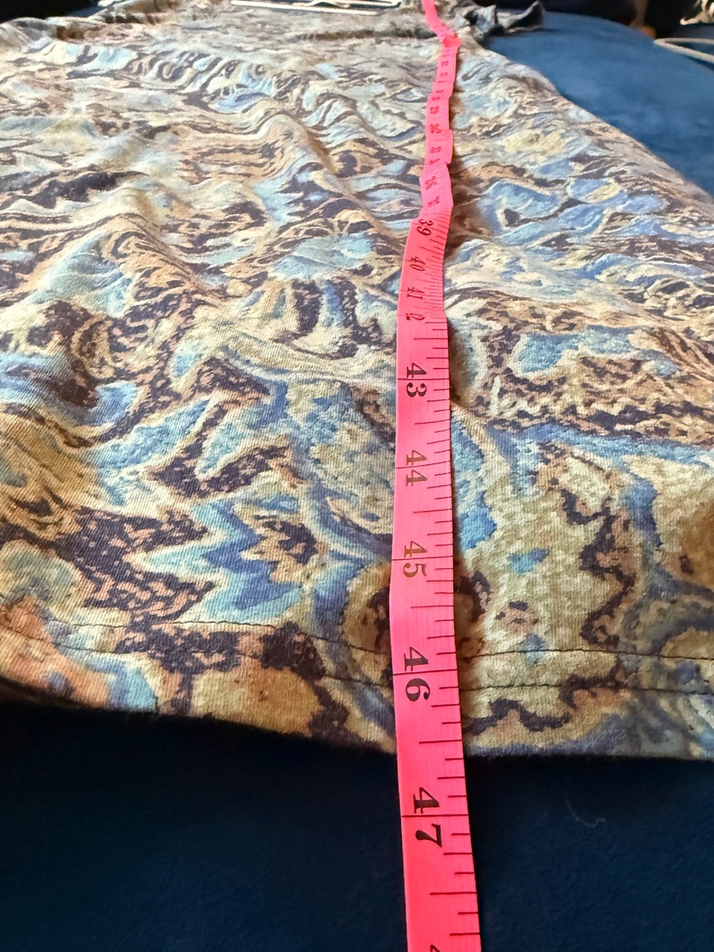 Peruvian Connection Blue and Brown Paisley Knit Top - Picture 6 of 8